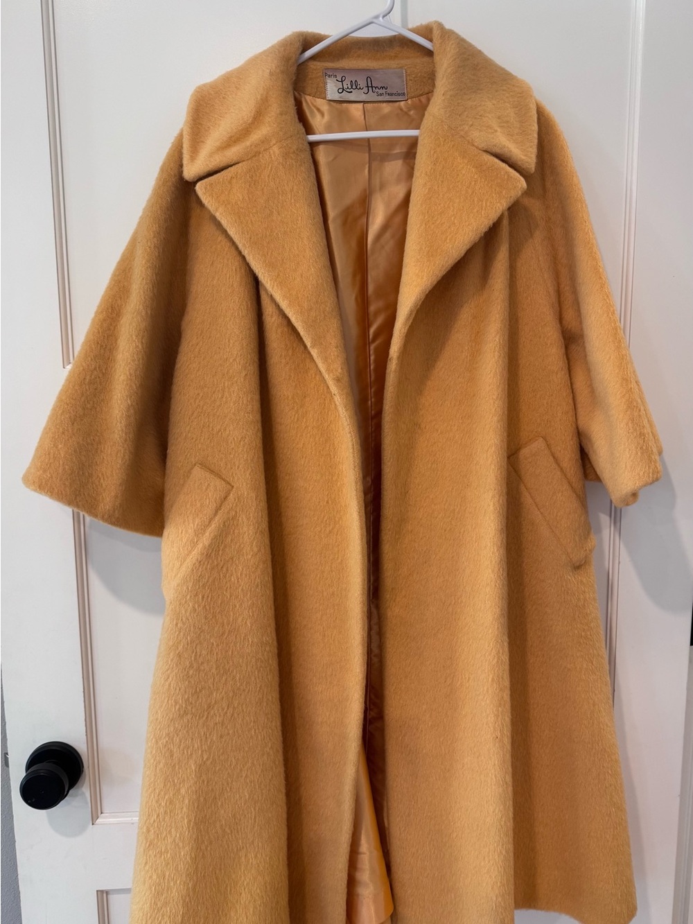 Lilli Ann Mohair sherbet Orange 1950s Vintage Coat